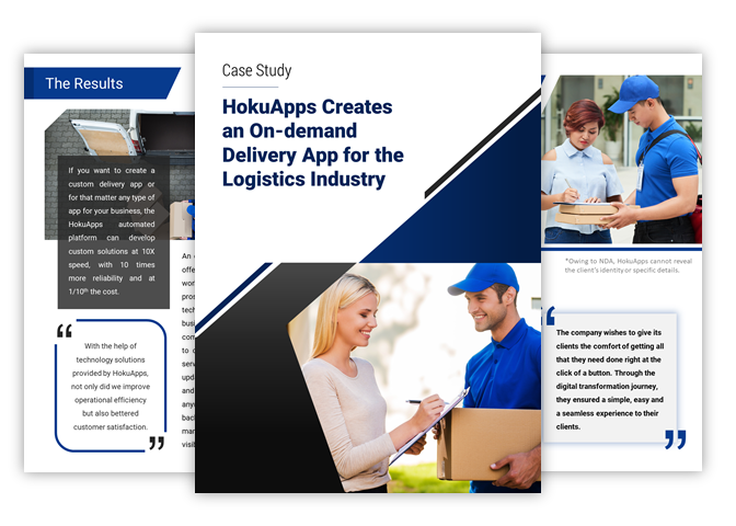 HokuApps creates an on-demand delivery app for the logistics industry 