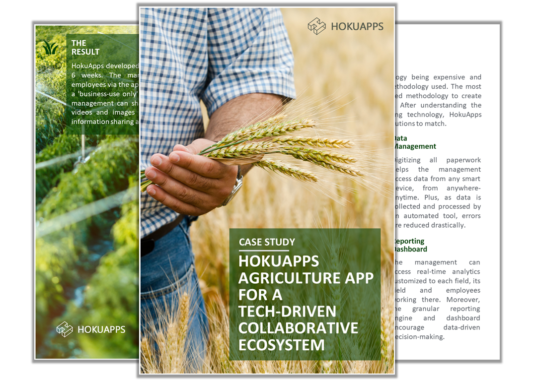 Agriculture apps to craft a collaborative business ecosystem 